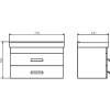 Тумба с раковиной Comforty Никосия 70П 00-00008855 дуб темный фото 10