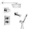 Душевой комплект Paini Grazia 21CRSET36911THSHBATH на 3 потребителя, хром