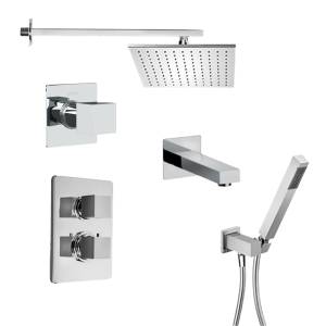 Душевой комплект Paini Grazia 21CRSET36911THSHBATH на 3 потребителя, хром