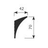 Карниз Cosca Decor KX007 200x4.2x7 фото 2