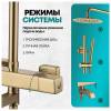 Душевая стойка Grocenberg GB7005MG с термостатом, матовое золото фото 7