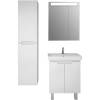 Тумба с раковиной Dreja Q Plus (D) 70 c опорами, белый глянец фото 13