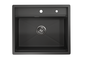 Мойка кухонная Granula Kitchen Space KS-6051 черный матовый