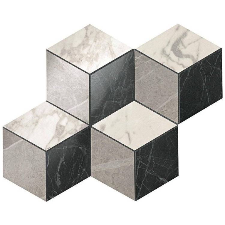 Мозаика Atlas Concorde Marvel Pro ADVQ Mosaico Esagono Multicolor Cold (1x1.7) 30x35