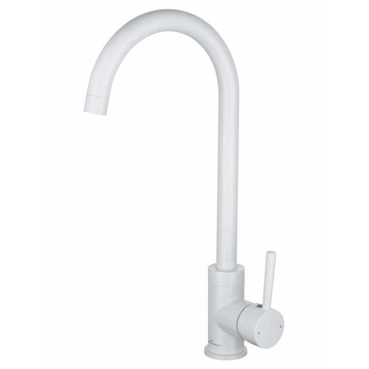 Смеситель для кухни Wonzon & Woghand WW-A21102-MW белый матовый