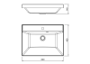 Тумба с раковиной Style Line Матис 60 напольная, олива, раковина белая, 82x60x45 фото 8