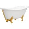 Ванна из искусственного камня Эстет Марсель 170x80 с ножками, золото