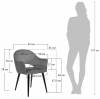 Стул Bradex Home Bruno RF 0676 серый фото 12
