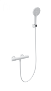 Смеситель для душа Wonzon & Woghand WW-B3013-A-MW с термостатом, белый матовый