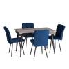Стол обеденный Tetchair Balmoral 21861 серый, черный 120(160)x80x75 фото 12