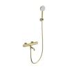 Смеситель для ванны Wonzon & Woghand WW-A2006-A1-BG термостатический, с душевым гарнитуром, брашированное золото
