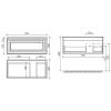 Тумба с раковиной Sancos Very VR100RW 100 см, R, Bianco фото 12