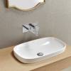 Раковина встраиваемая Sanitana Be You S10061850400000 без отверстия под смеситель, 50см, белая фото 5