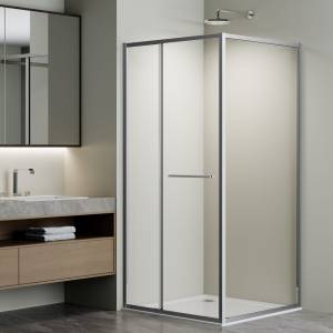 Душевой уголок Vincea Alpha (Альфа) VSRW-3AL9090CL профиль хром, стекло прозрачное, 90x90x195