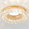 Встраиваемый светильник Ambrella light Crystal K206 CL/G фото 2