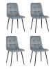 Стул Stool Group Одди Original SG002-F2-L010 X4 велюр серый 4 шт.