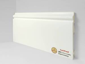 Плинтус Дюрополимер TeckWood ДП2 Белый 2000x105x14