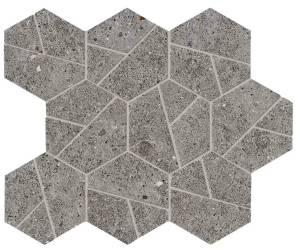 Мозаика Atlas Concorde Boost Stone A7C0 Smoke Mosaico Hex 25x28.5