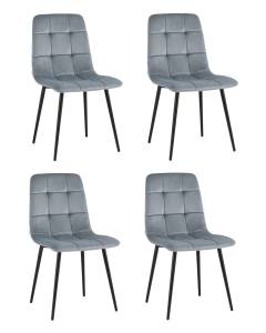 Стул Stool Group Одди Original SG002-F2-L010 X4 велюр серый 4 шт.