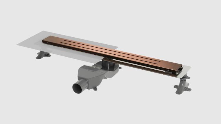 Душевой лоток Armadi Art Premium Trendy 983-60-CB 60 см, Copper Brushed