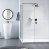 Душевой комплект Paini Cox 78PZSET26911BATHHEAD на 2 потребителя, с верхним душем, черный брашированный фото 3
