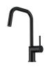 Смеситель для кухни Wonzon & Woghand WW-6018-MB с выдвижным изливом, черный