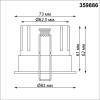 Встраиваемый точечный светодиодный светильник Novotech Eclat 359886 фото 7