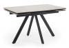 Стол Notta Вилли 622898 сarmen light grey, черный 120(180)x80x75