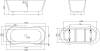 Акриловая ванна BelBagno BB406-1650-730 165x70 фото 4
