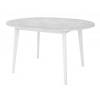 Стол Bradex Home Oslo FR 0834 бетон лайт, белый 110(140)x110x76 фото 3