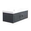 Тумба с раковиной La Fenice Cubo FNC-01-CUB-G-100 Серый, подвесная, белая ручка, со столешницей