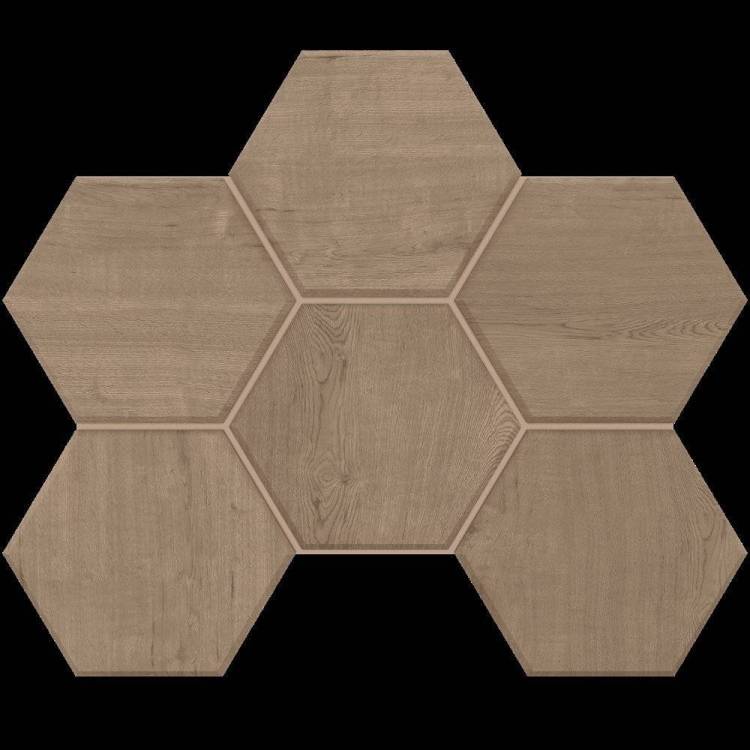 Мозаика Estima Classic Wood 39896 Mosaic/CW03_NR/25x28,5/Hexagon Rusty Beige 25x28.5