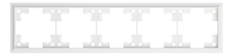 Пятиместная рамка Rikett Classic 35950 MW белый сатин