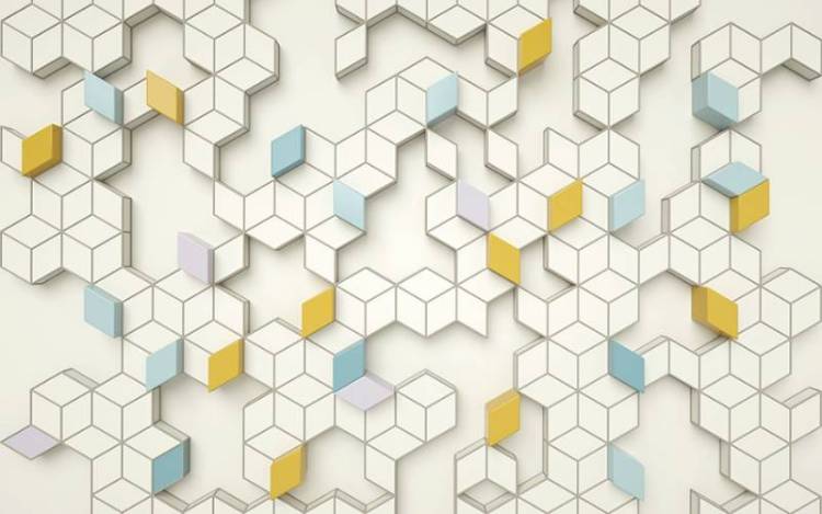 3D Фотообои Artegrafico «Лабиринт из ромбов» BL-014 канвас