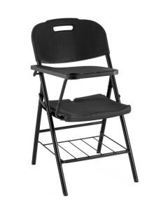 Стул складной Stool Group Кейт D25X-SH black черный, банкетный со столиком и полкой