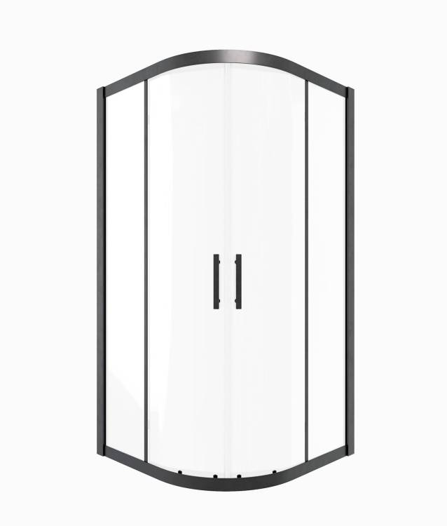 Душевой уголок Timo TPSS-90/03C-8 профиль черный, стекло прозрачное, 90x90x200