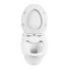 Унитаз подвесной BelBagno Acqua BB340CHR/BB2020SC безободковый, сиденье микролфит фото 6