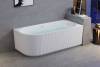 Акриловая ванна Royal Bath Nero RB710300R-BL правая, белая, 150x75 фото 2