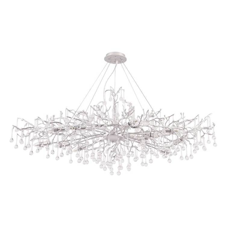 Подвесная люстра Crystal Lux Reina REINA V2 SP16 L1500 SILVER PATINA