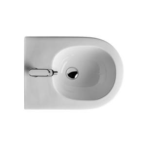Биде AXA Glomp 202001 подвесное 510х365мм, 1 отверстие под смеситель, White Glossy