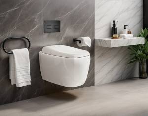 Унитаз подвесной Cerutti Spa Romina CT10613 безободковый, сиденье микролифт, белый