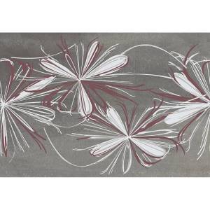 Декор Azori Sonnet 587902001 Grey Flower 20.1x50.5