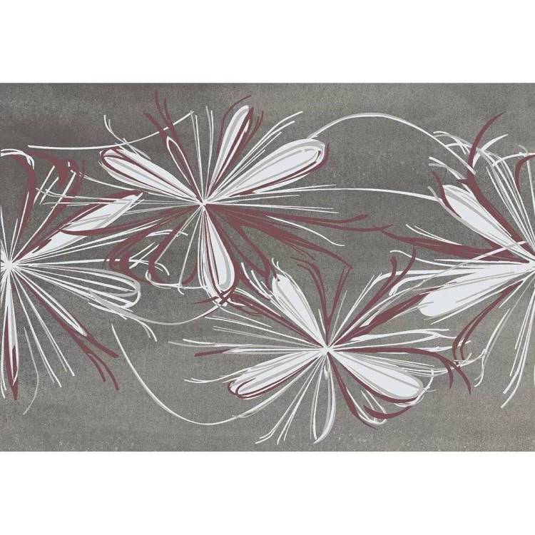 Декор Azori Sonnet 587902001 Grey Flower 20.1x50.5