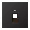 Накладка 1-ой наклонной телефонной/компьютерной розетки Jung LS 990 dark AL2969-1UAD