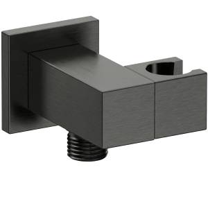 Держатель для душа Remer 337SCFP черный брашированный хром, настенный