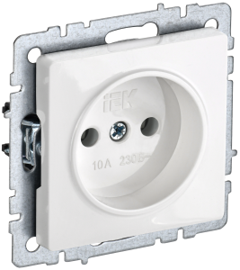 Розетка 1-местная IEK Brite BR-R10-10-K01 белый