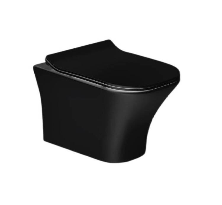 Унитаз подвесной Cerutti Spa VETTORE Aria MB CT7506, матовый черный
