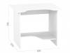 Стол компьютерный Сокол КСТ-03 00-00010958, 4680212010132 Белый фото 3