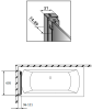 Шторка на ванну Radaway Nes Black PND I 120 R фото 6