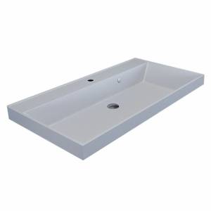 Раковина Uperwood Classic Quartz 291030009 белая матовая, жасмин, 90x45
